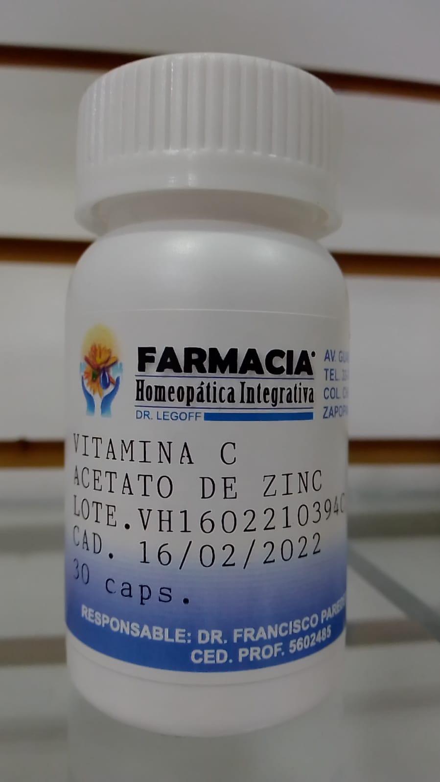 VITAMINA C 1G / ACETATO DE ZINC 10MG